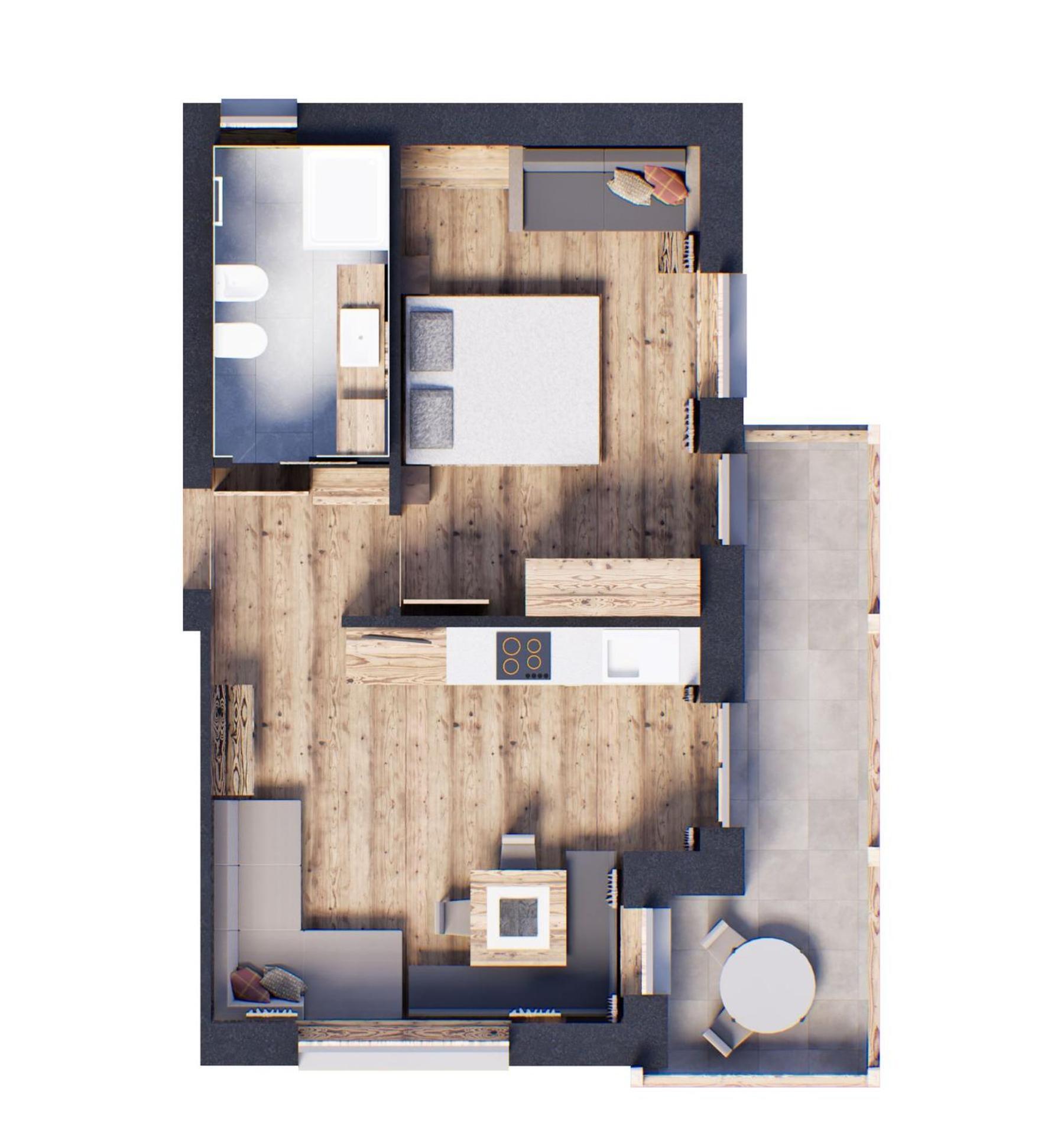 Apartments Burvel เซลวาดีวัลการ์เดนา ห้อง รูปภาพ