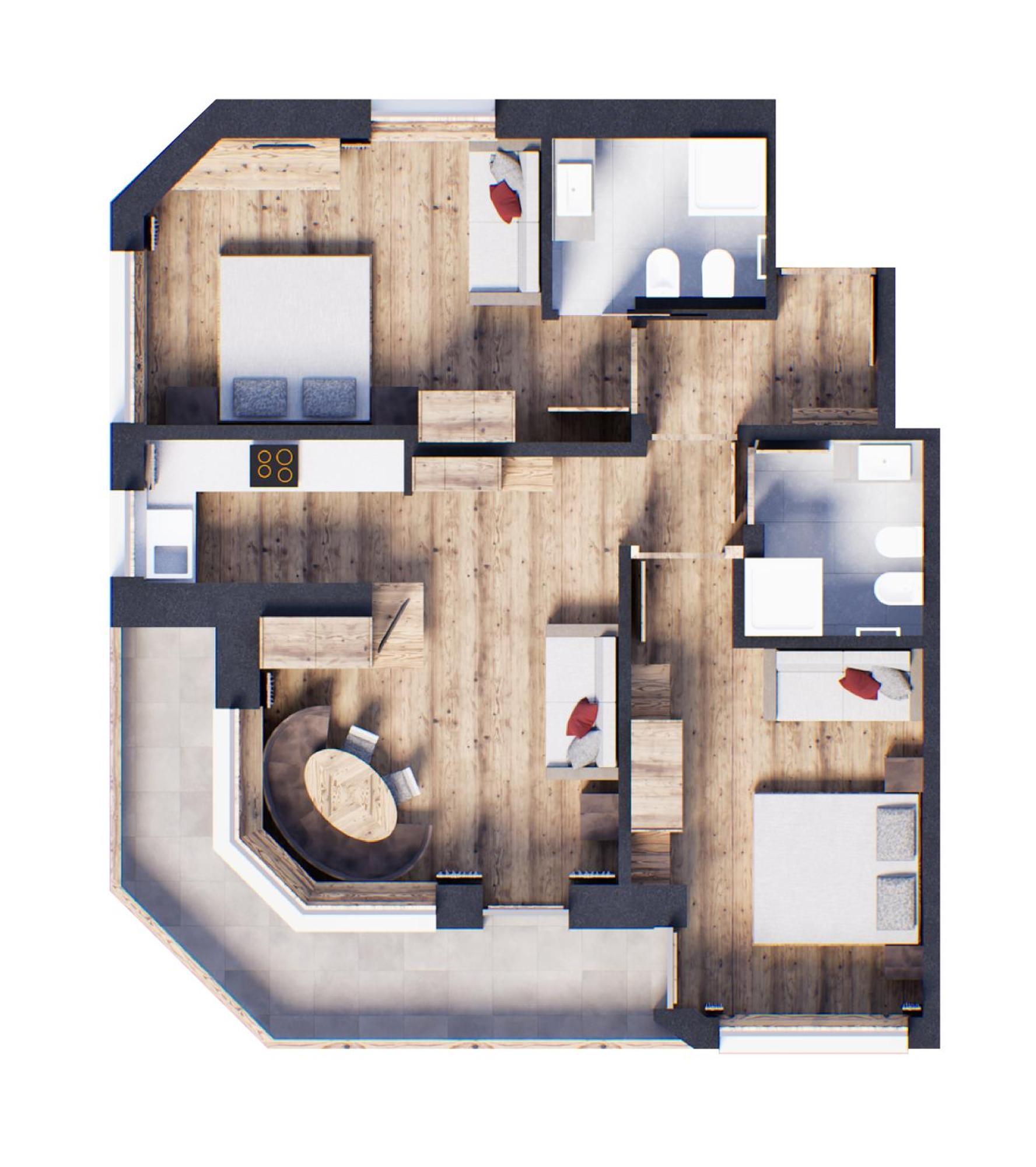 Apartments Burvel เซลวาดีวัลการ์เดนา ห้อง รูปภาพ
