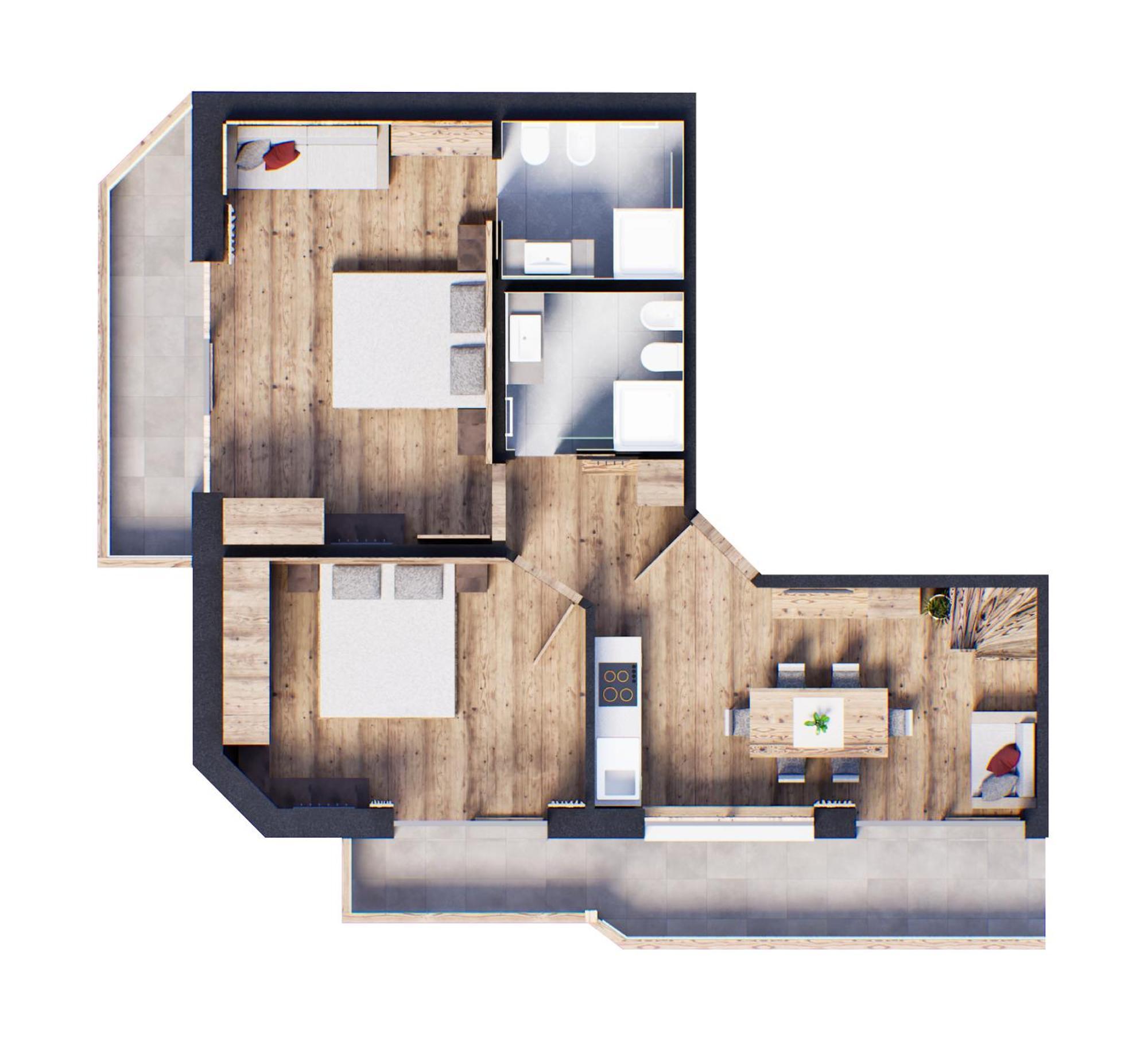 Apartments Burvel เซลวาดีวัลการ์เดนา ห้อง รูปภาพ