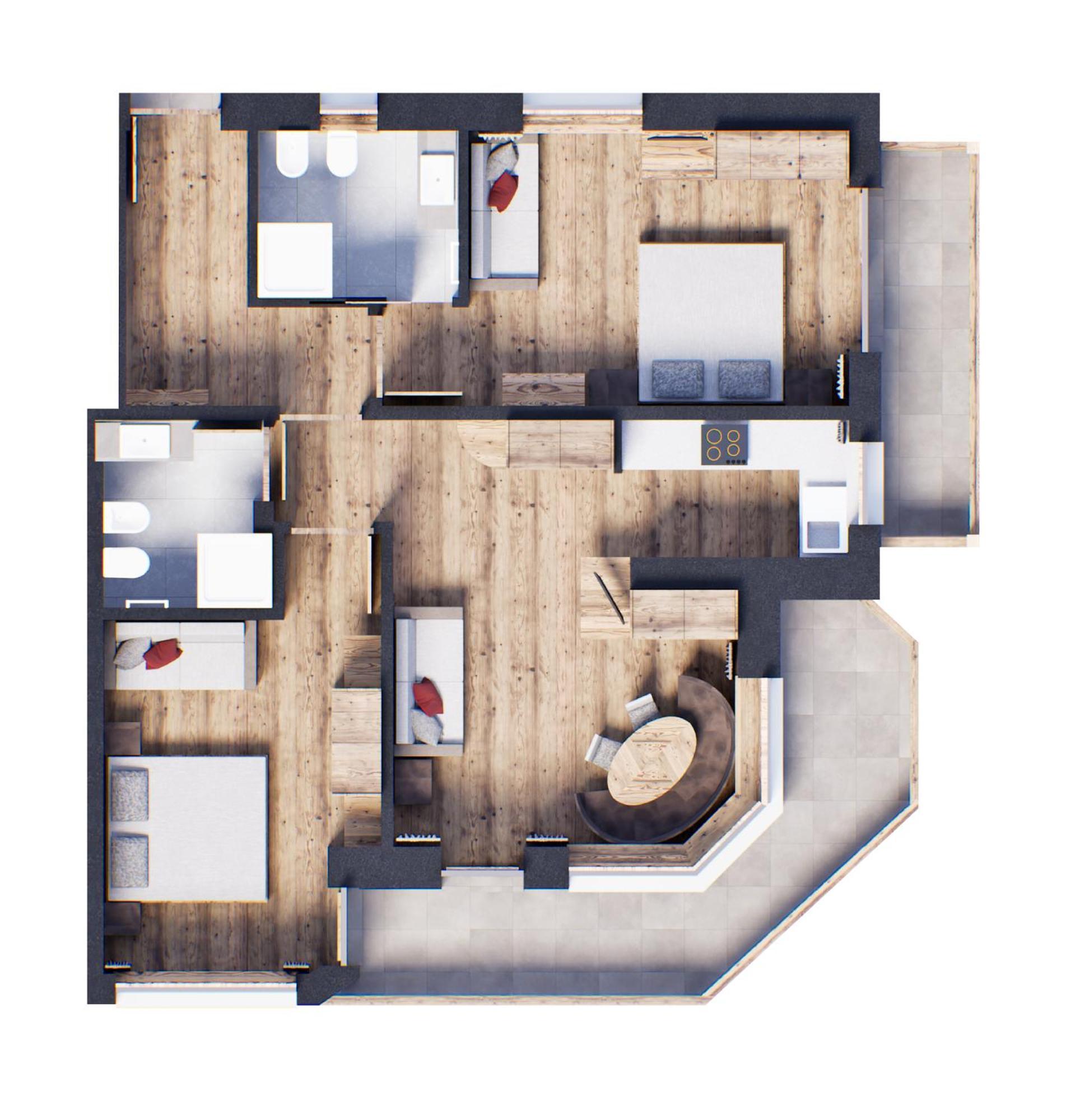 Apartments Burvel เซลวาดีวัลการ์เดนา ห้อง รูปภาพ