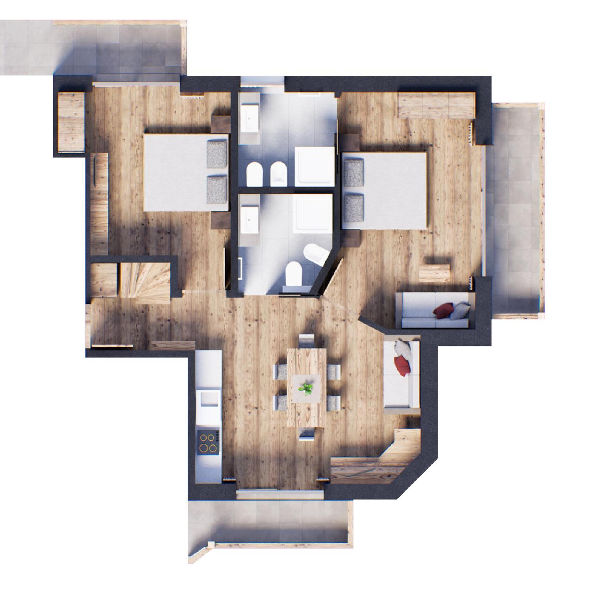 Apartments Burvel เซลวาดีวัลการ์เดนา ห้อง รูปภาพ